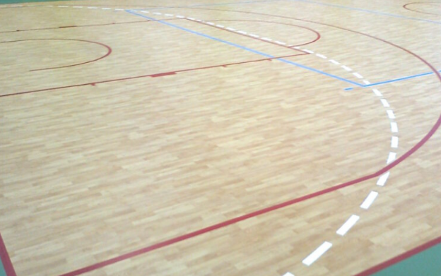 Imagen de pista en un polideportivo