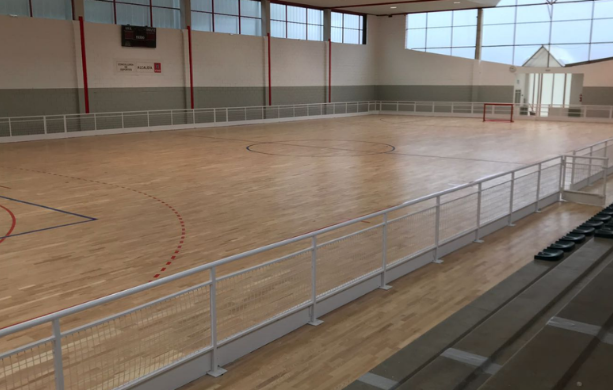 Imagen de pavimento en polideportivo